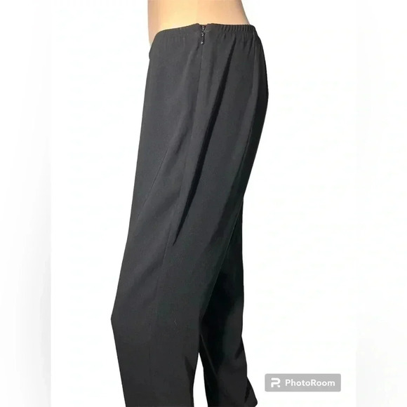 Eileen Fisher Pullon Pant w/Side Zip Elastic Waistband Black Size S - Picture 4 of 12
